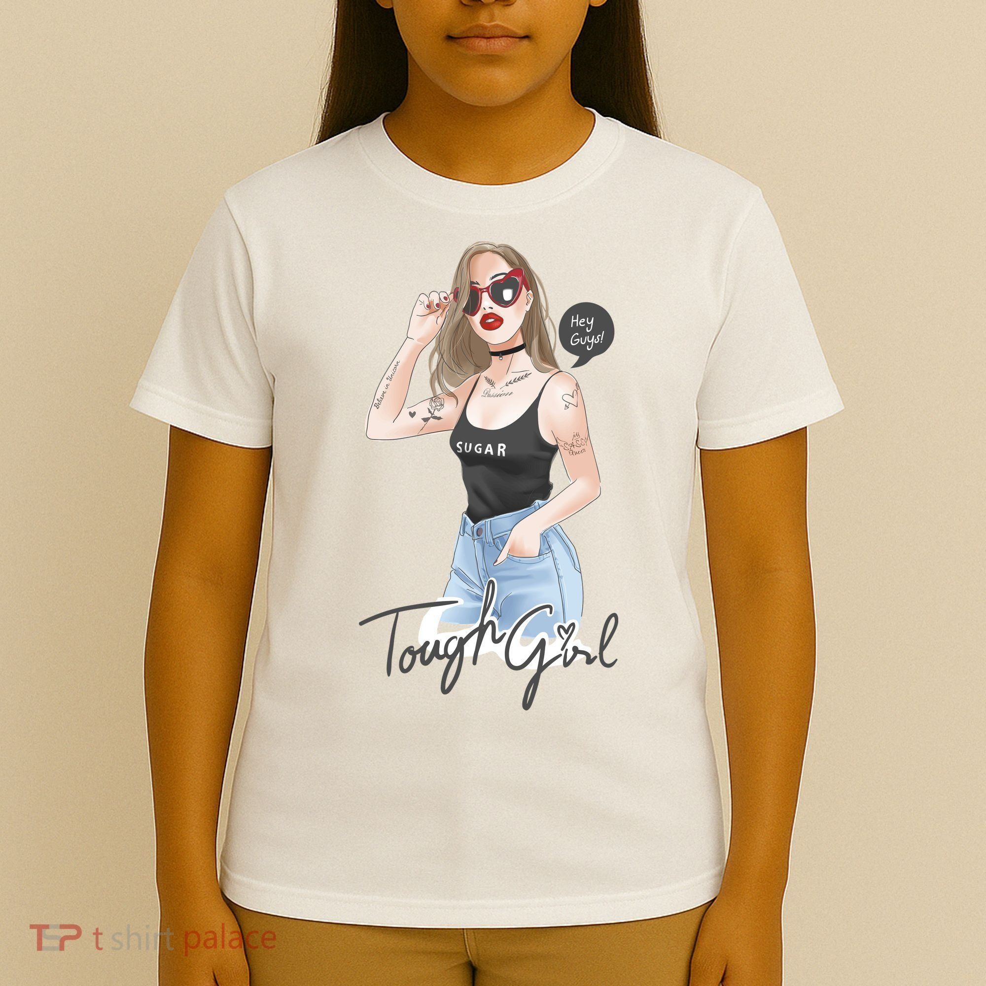 Cool Girl Girl In Sunglasses T-Shirt