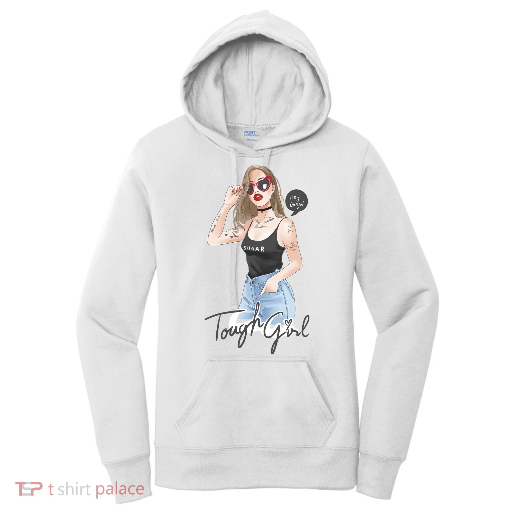 Cool Girl Girl In Sunglasses Women's Hoodie