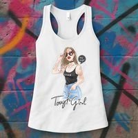 Cool Girl Girl In Sunglasses Women's Tank Top thumb 3