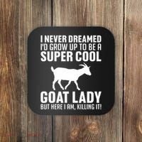 Cool Goats Goat Whisperer Pygmy Goat Animal Coaster thumb 0