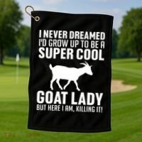 Cool Goats Goat Whisperer Pygmy Goat Animal Golf Towel thumb 1