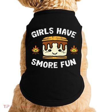 Camping Girl Have Smore Fun Camper Doggie Tank