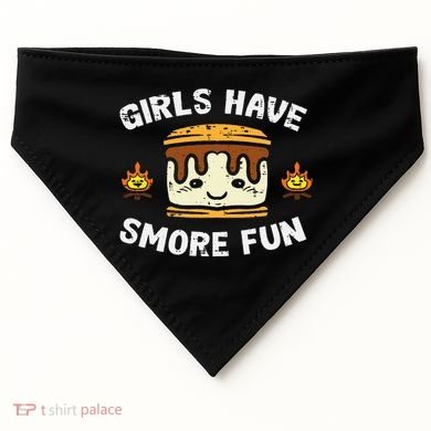 Camping Girl Have Smore Fun Camper USA-Made Doggie Bandana