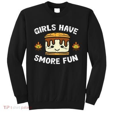 Camping Girl Have Smore Fun Camper Sweatshirt