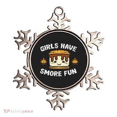 Camping Girl Have Smore Fun Camper Ornament