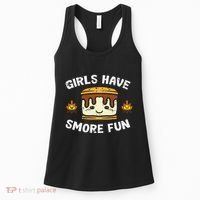 Camping Girl Have Smore Fun Camper Women's Tank Top thumb 0