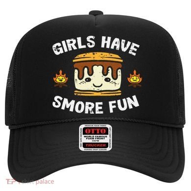 Camping Girl Have Smore Fun Camper Hat