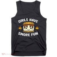 Camping Girl Have Smore Fun Camper Tank Top thumb 0