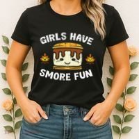 Camping Girl Have Smore Fun Camper Women's T-Shirt thumb 2