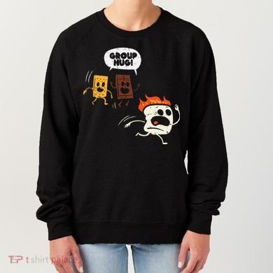 Camping Group Hug Smores Funny Marshmallow Women's Sweatshirt