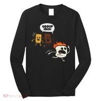 Camping Group Hug Smores Funny Marshmallow Long Sleeve Shirt thumb 0