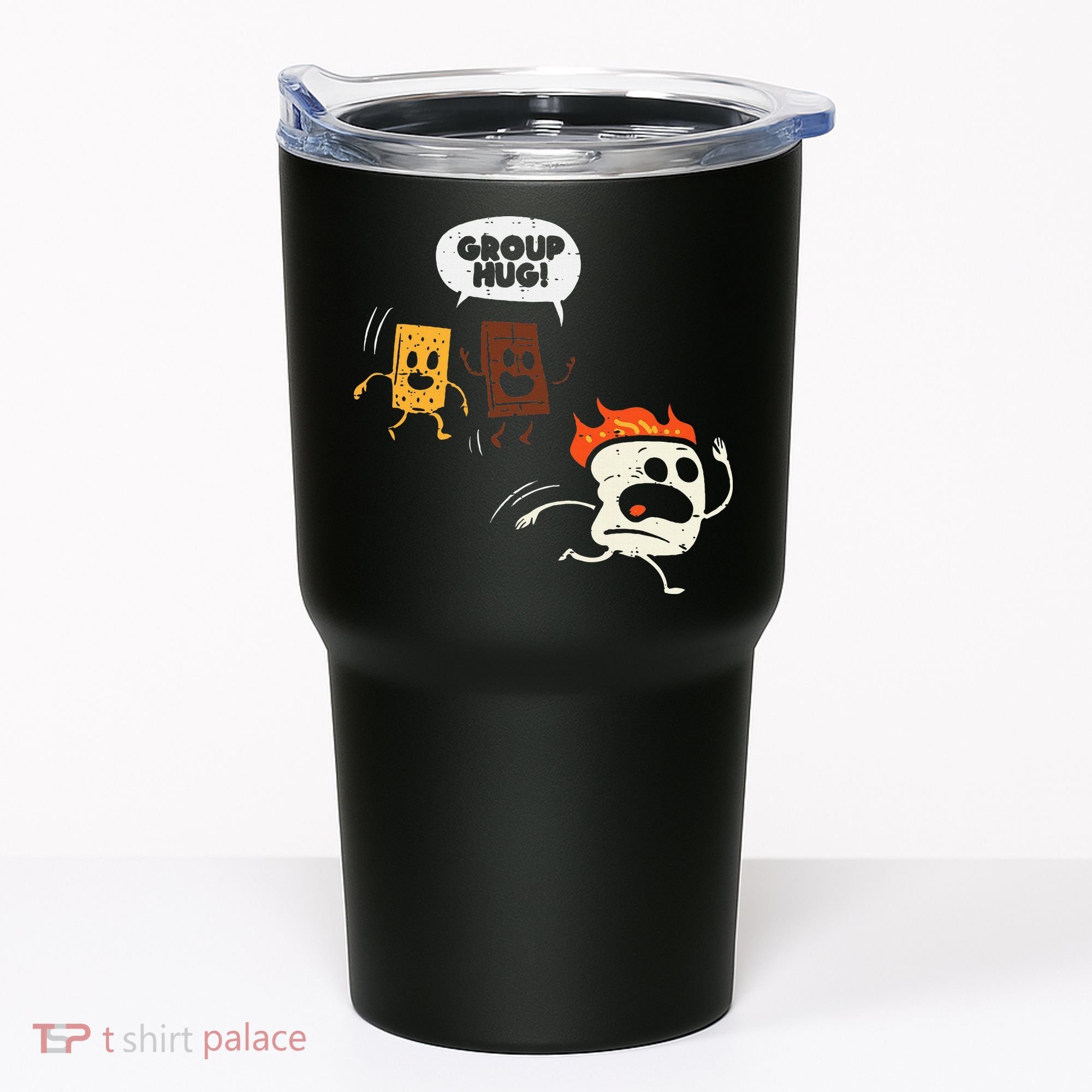 Camping Group Hug Smores Funny Marshmallow Tumbler
