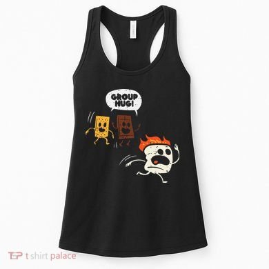 Camping Group Hug Smores Funny Marshmallow Women's Tank Top