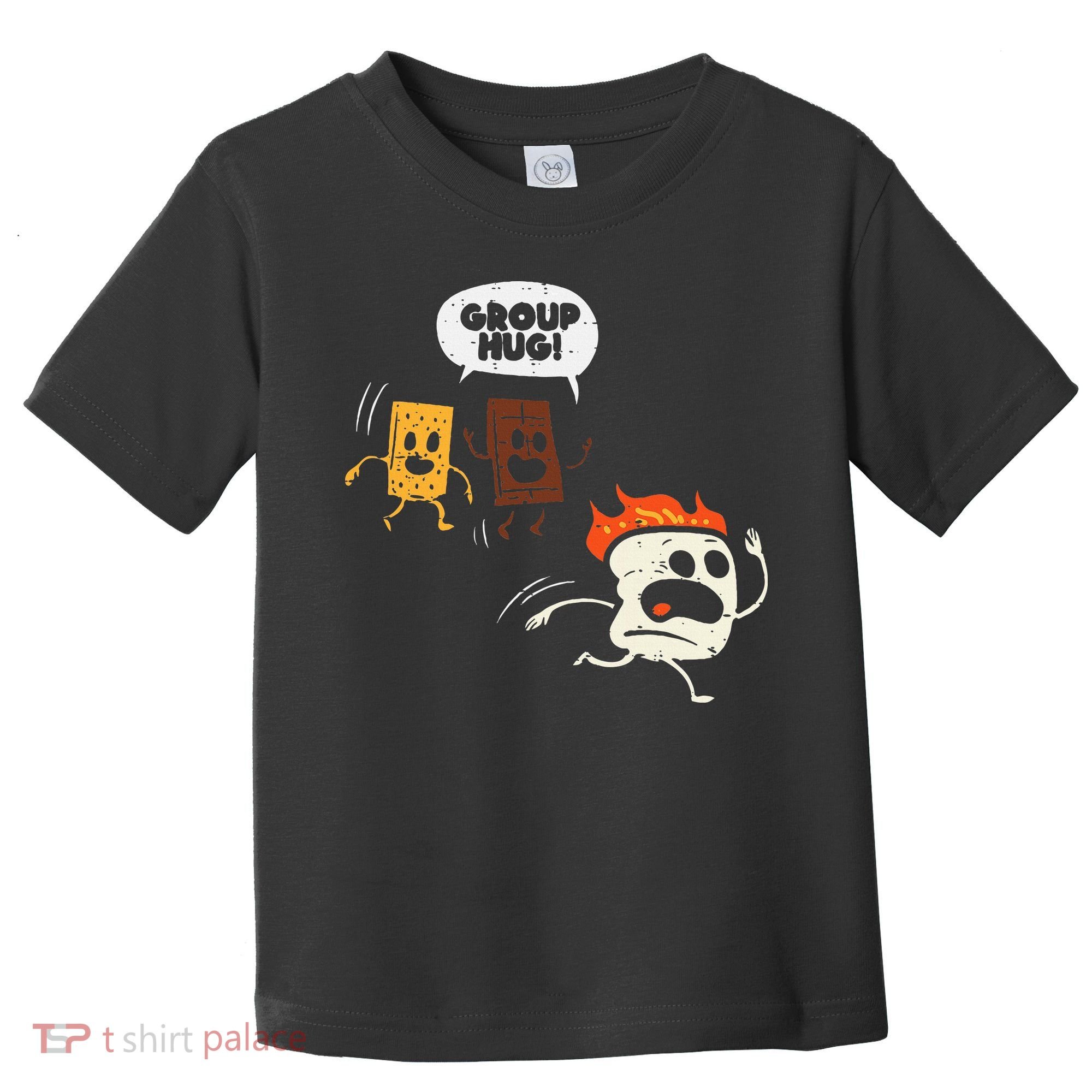 Camping Group Hug Smores Funny Marshmallow Toddler T-Shirt