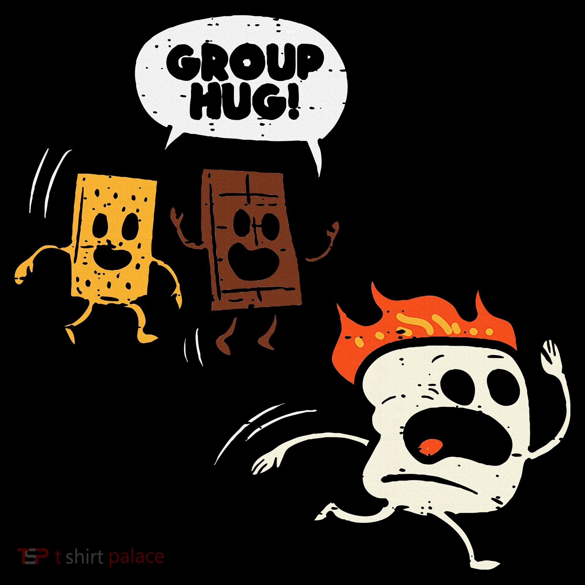 Camping Group Hug Smores Funny Marshmallow Toddler T-Shirt