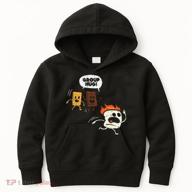 Camping Group Hug Smores Funny Marshmallow Kids Hoodie