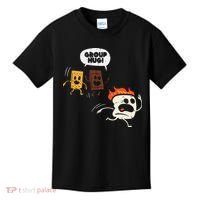 Camping Group Hug Smores Funny Marshmallow Kids T-Shirt thumb 0