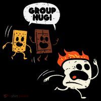 Camping Group Hug Smores Funny Marshmallow Kids T-Shirt thumb 4