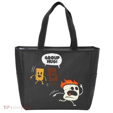 Camping Group Hug Smores Funny Marshmallow Tote Bag