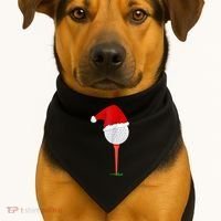 Christmas Golf Holiday Hole In One Classic USA-Made Doggie Bandana thumb 1