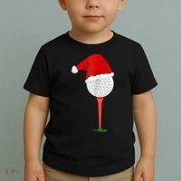 Christmas Golf Holiday Hole In One Classic Toddler T-Shirt thumb 2