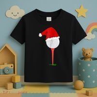 Christmas Golf Holiday Hole In One Classic Toddler T-Shirt thumb 3