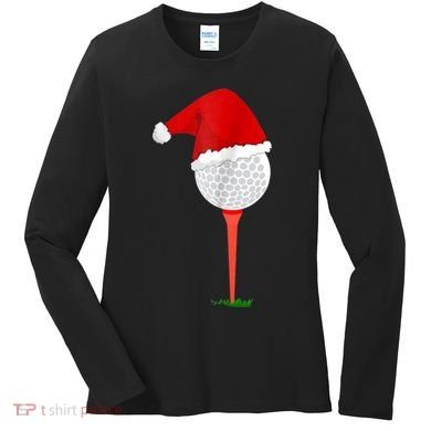 Christmas Golf Holiday Hole In One Classic Women's Long Sleeve Shirt