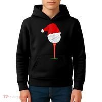 Christmas Golf Holiday Hole In One Classic Kids Hoodie thumb 4