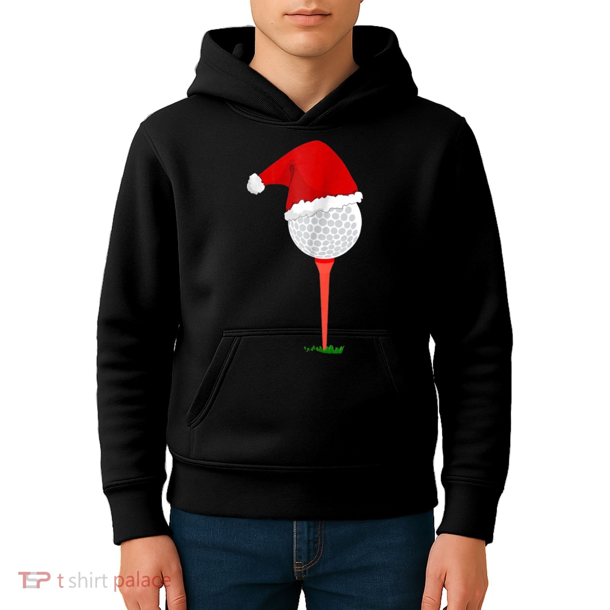 Christmas Golf Holiday Hole In One Classic Kids Hoodie