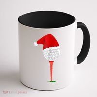 Christmas Golf Holiday Hole In One Classic Coffee Mug thumb 1