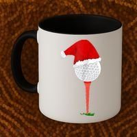 Christmas Golf Holiday Hole In One Classic Coffee Mug thumb 2