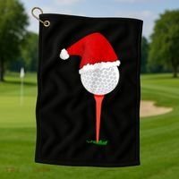 Christmas Golf Holiday Hole In One Classic Golf Towel thumb 1