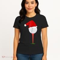Christmas Golf Holiday Hole In One Classic Women's T-Shirt thumb 4