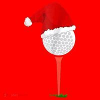 Christmas Golf Holiday Hole In One Classic Santa Hat thumb 1