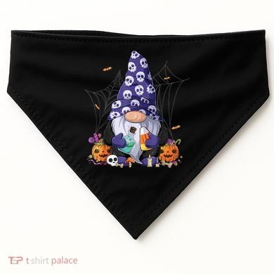 Cute Gnomes Happy Halloween Fall Candy Corn Pumpkin USA-Made Doggie Bandana