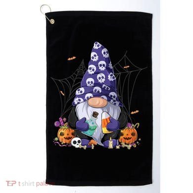 Cute Gnomes Happy Halloween Fall Candy Corn Pumpkin Golf Towel