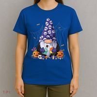 Cute Gnomes Happy Halloween Fall Candy Corn Pumpkin T-Shirt thumb 4