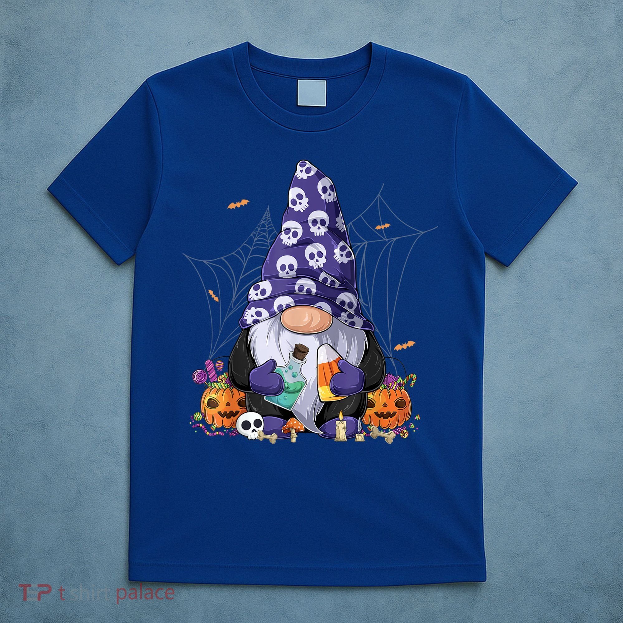 Cute Gnomes Happy Halloween Fall Candy Corn Pumpkin T-Shirt