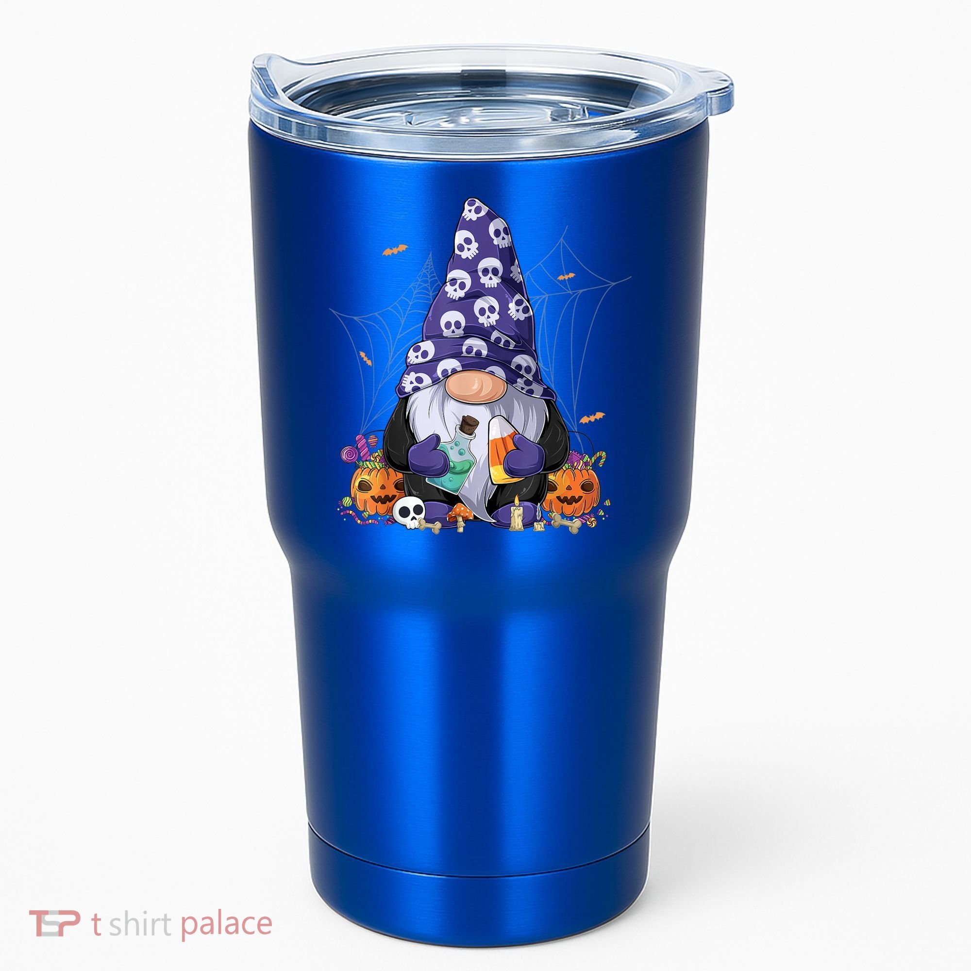 Cute Gnomes Happy Halloween Fall Candy Corn Pumpkin Tumbler