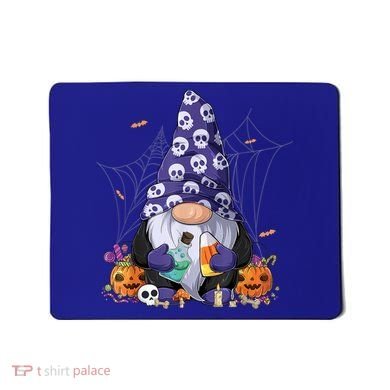 Cute Gnomes Happy Halloween Fall Candy Corn Pumpkin Mousepad