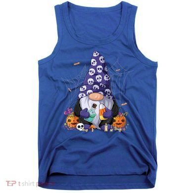 Cute Gnomes Happy Halloween Fall Candy Corn Pumpkin Tank Top