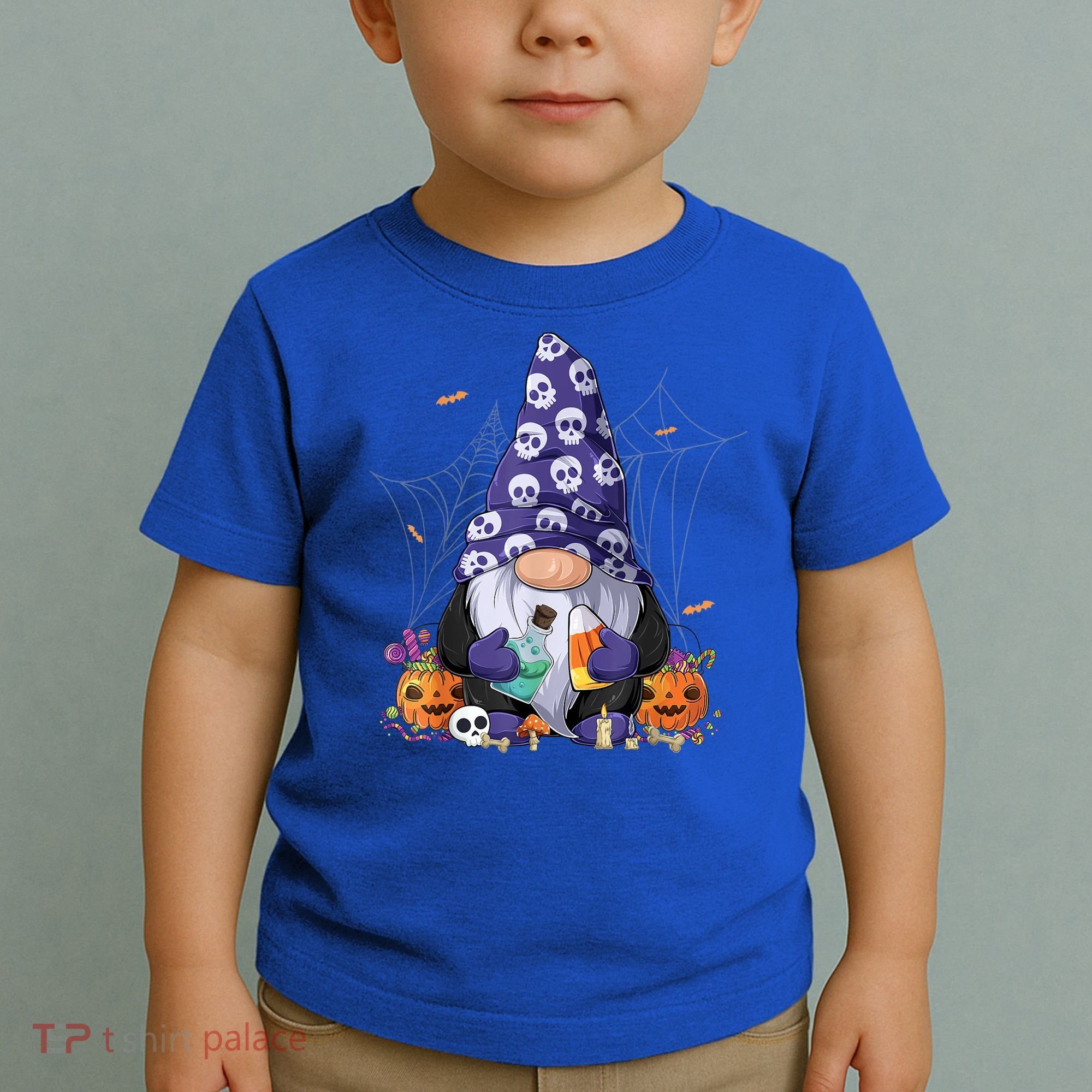 Cute Gnomes Happy Halloween Fall Candy Corn Pumpkin Toddler T-Shirt