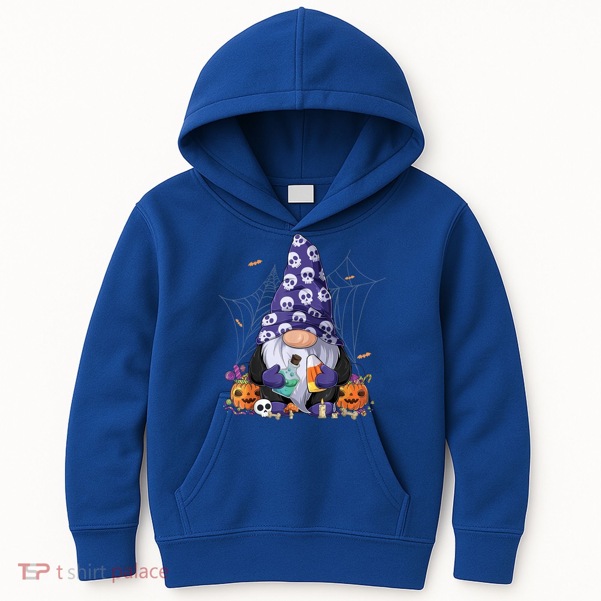 Cute Gnomes Happy Halloween Fall Candy Corn Pumpkin Kids Hoodie