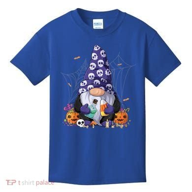 Cute Gnomes Happy Halloween Fall Candy Corn Pumpkin Kids T-Shirt