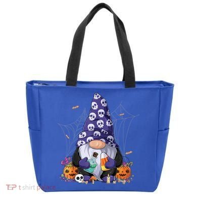 Cute Gnomes Happy Halloween Fall Candy Corn Pumpkin Tote Bag