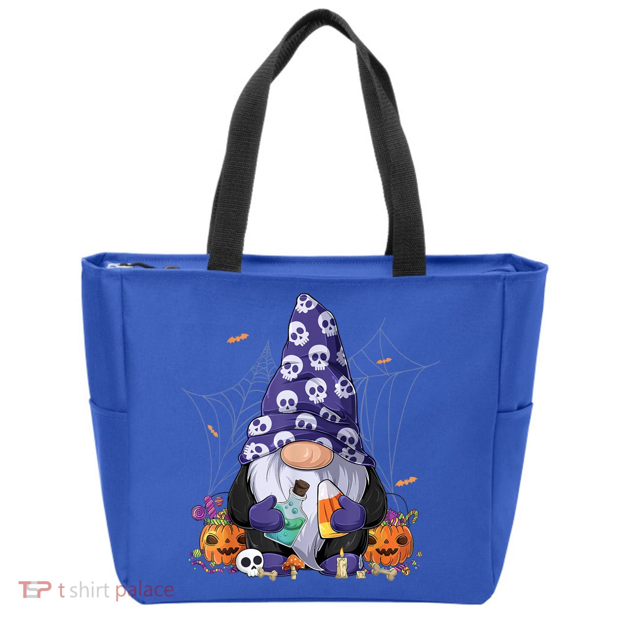 Cute Gnomes Happy Halloween Fall Candy Corn Pumpkin Tote Bag