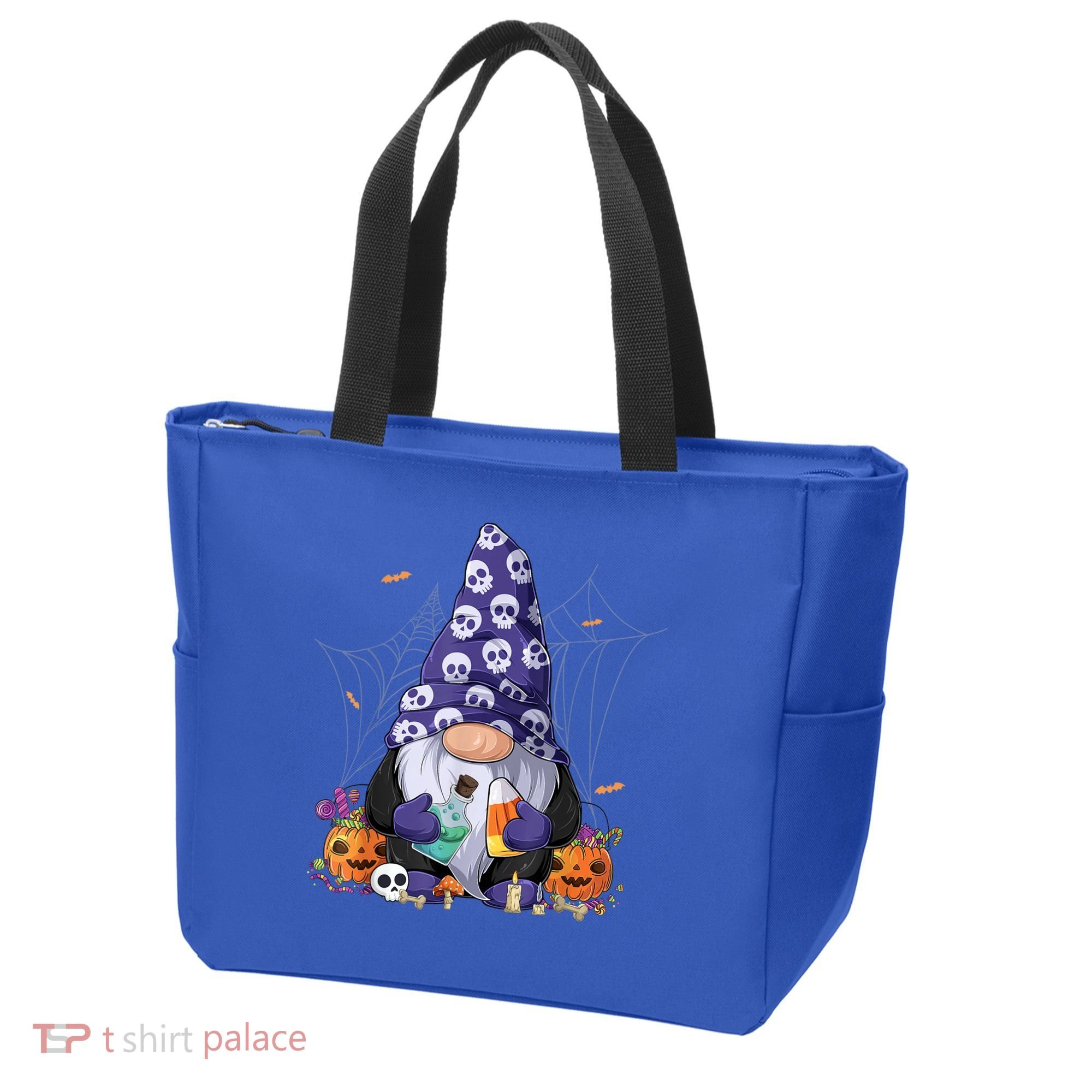 Cute Gnomes Happy Halloween Fall Candy Corn Pumpkin Tote Bag