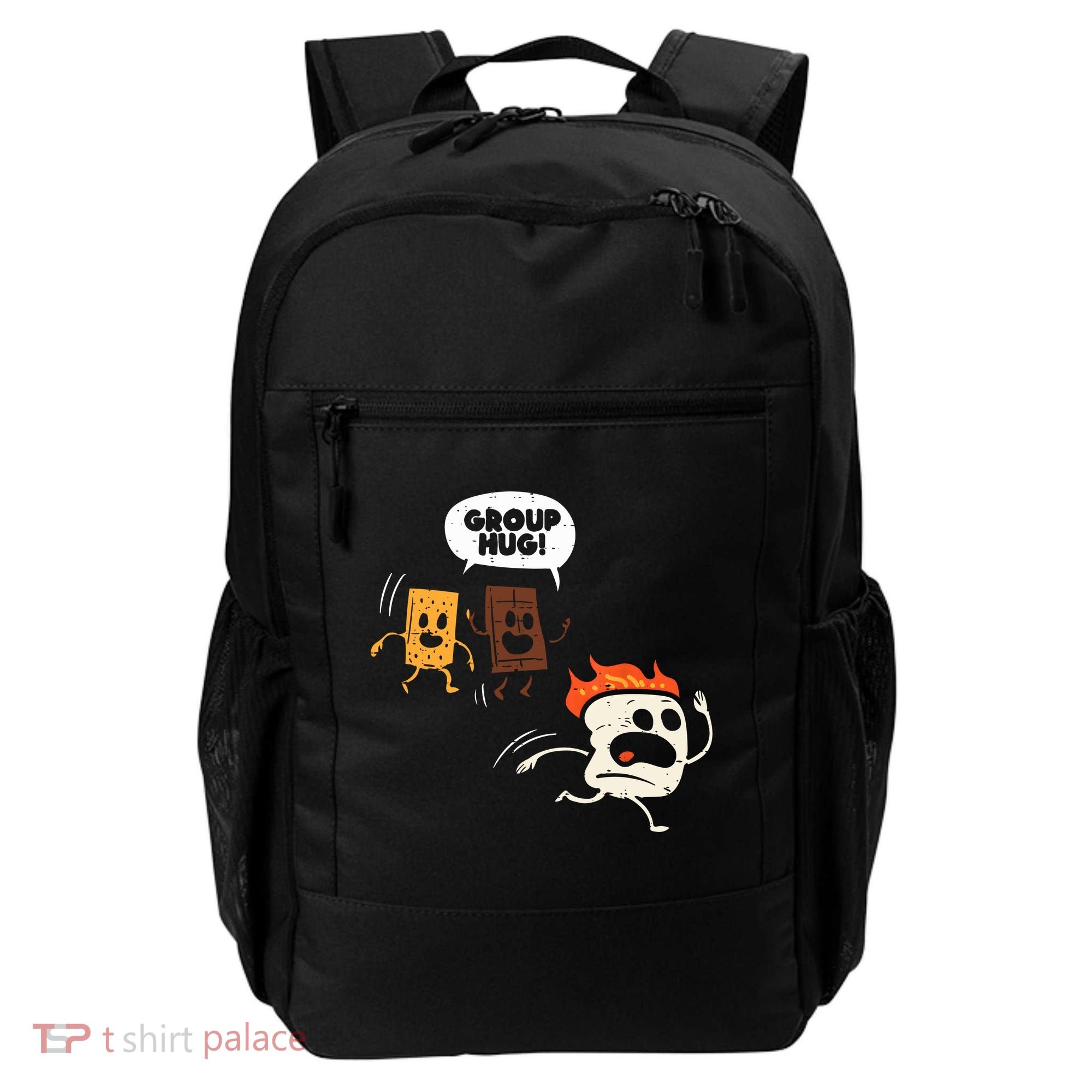 Camping Group Hug Smores Funny Marshmallow Men Women Kids Backpack