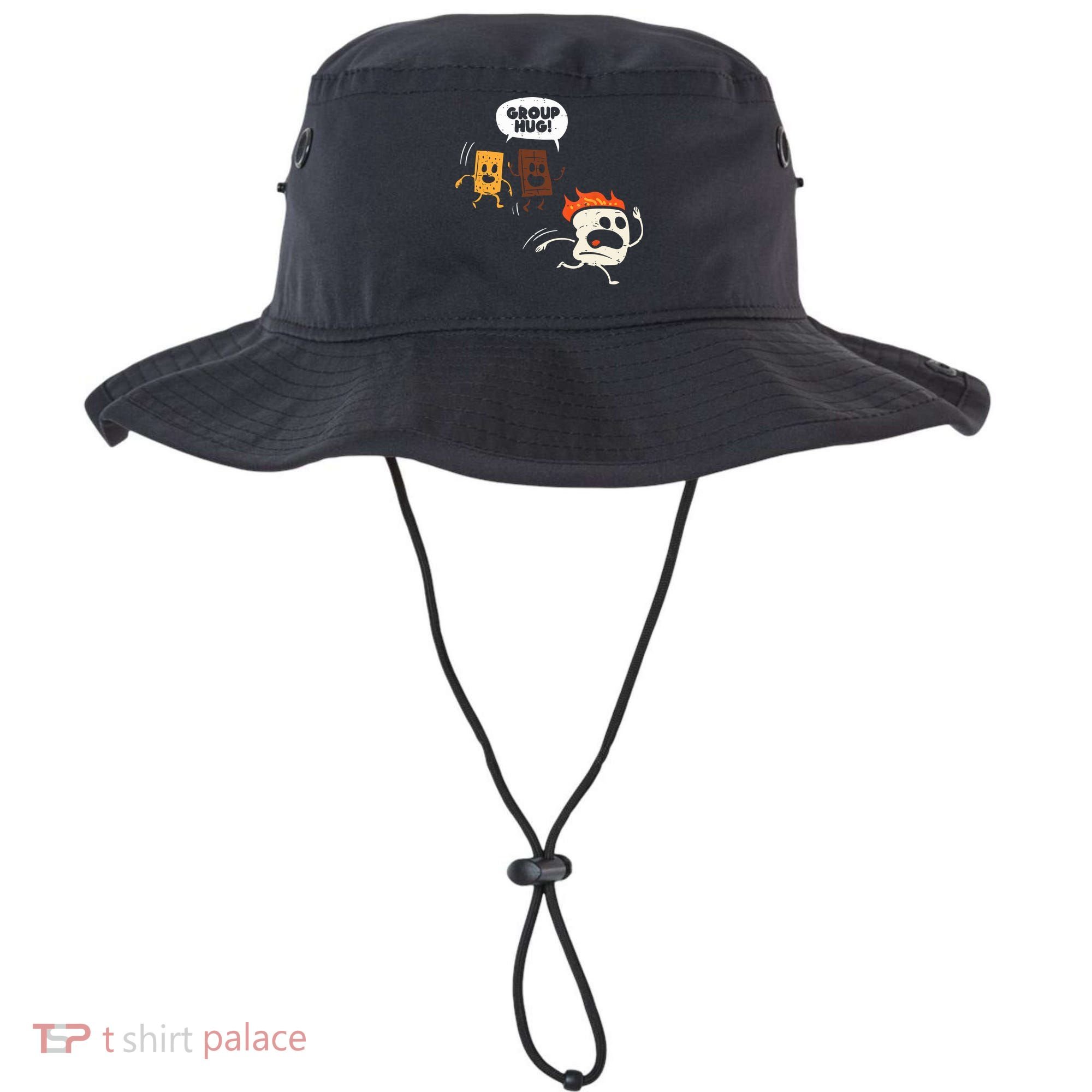 Camping Group Hug Smores Funny Marshmallow Men Women Kids Bucket Hat