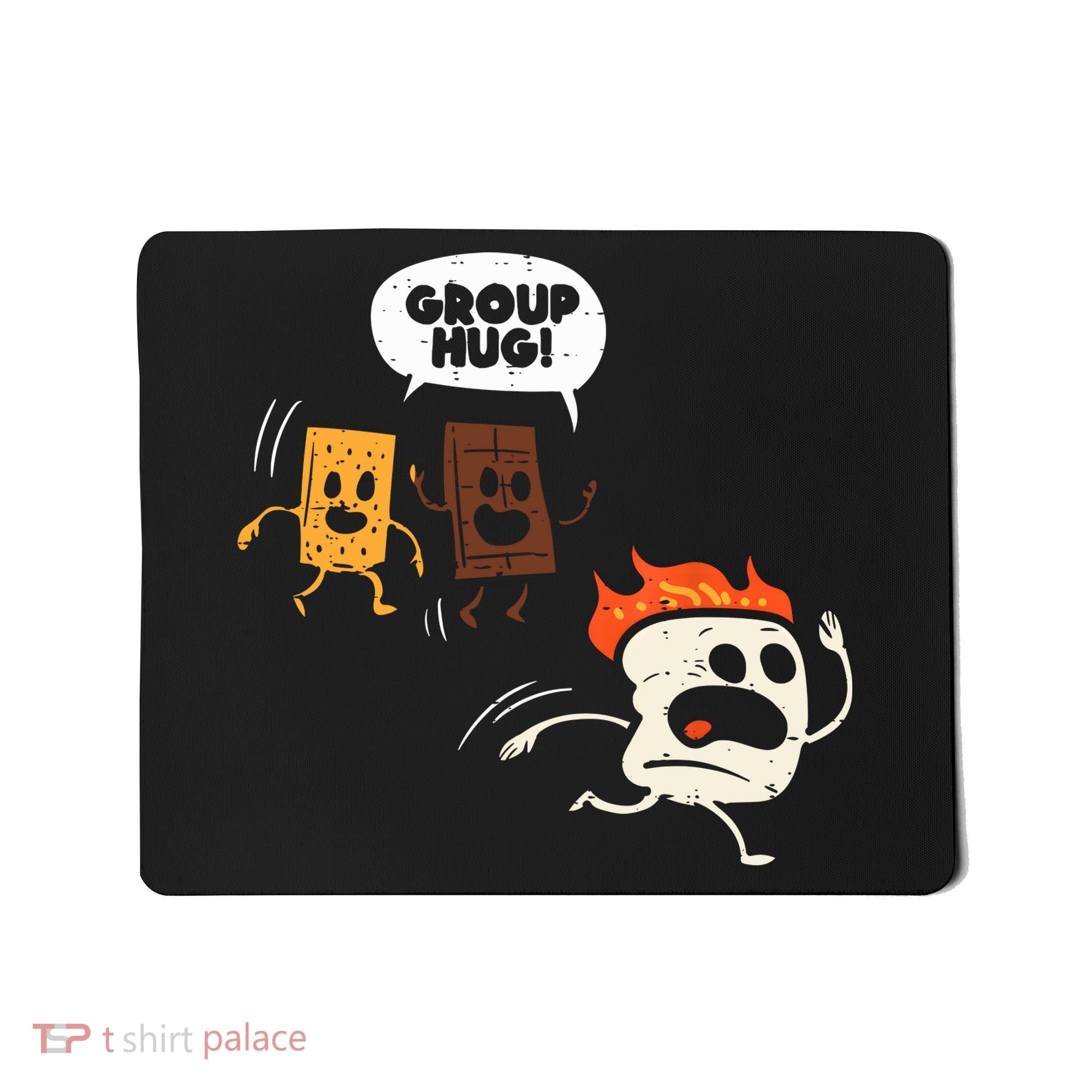 Camping Group Hug Smores Funny Marshmallow Men Women Kids Mousepad